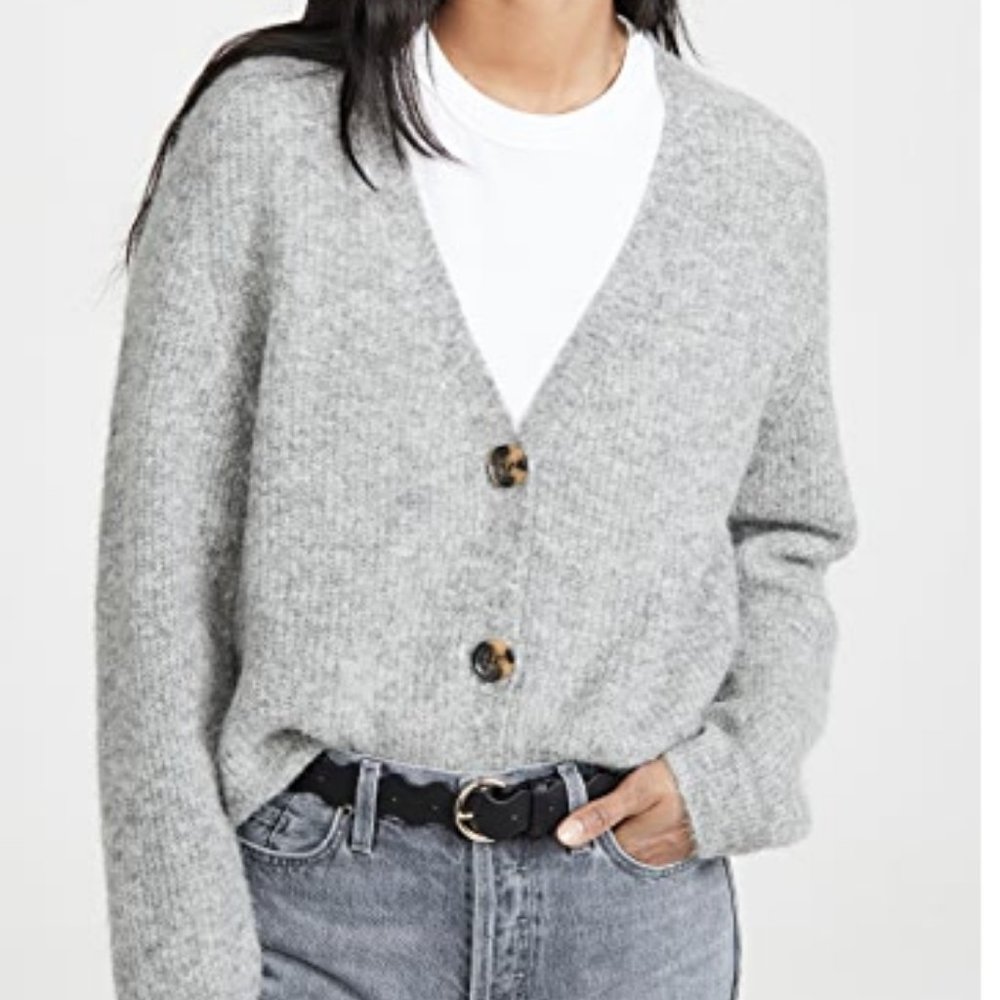 Asos wool button front cardigan sweater